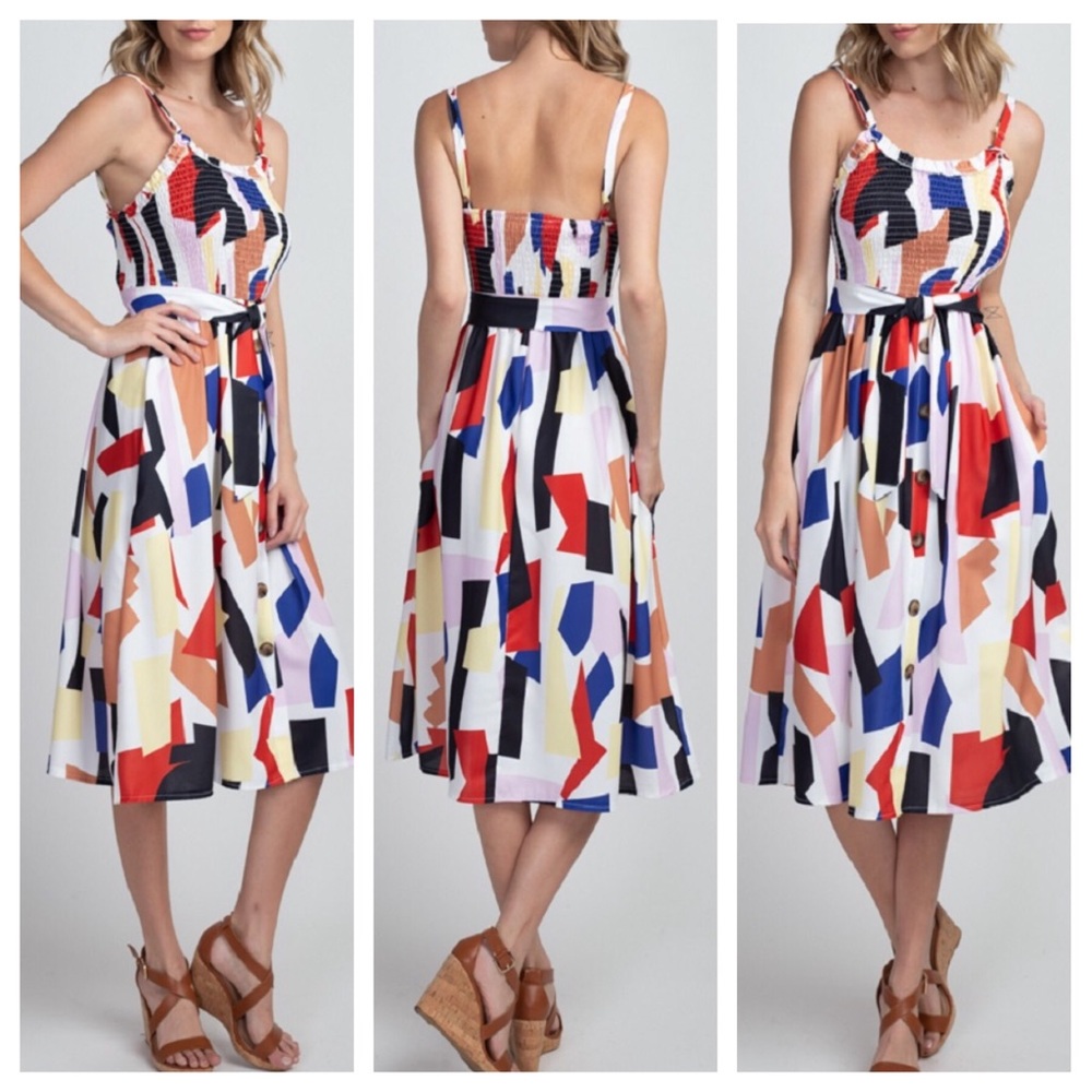 Color Print Midi - Picture 3 of 5